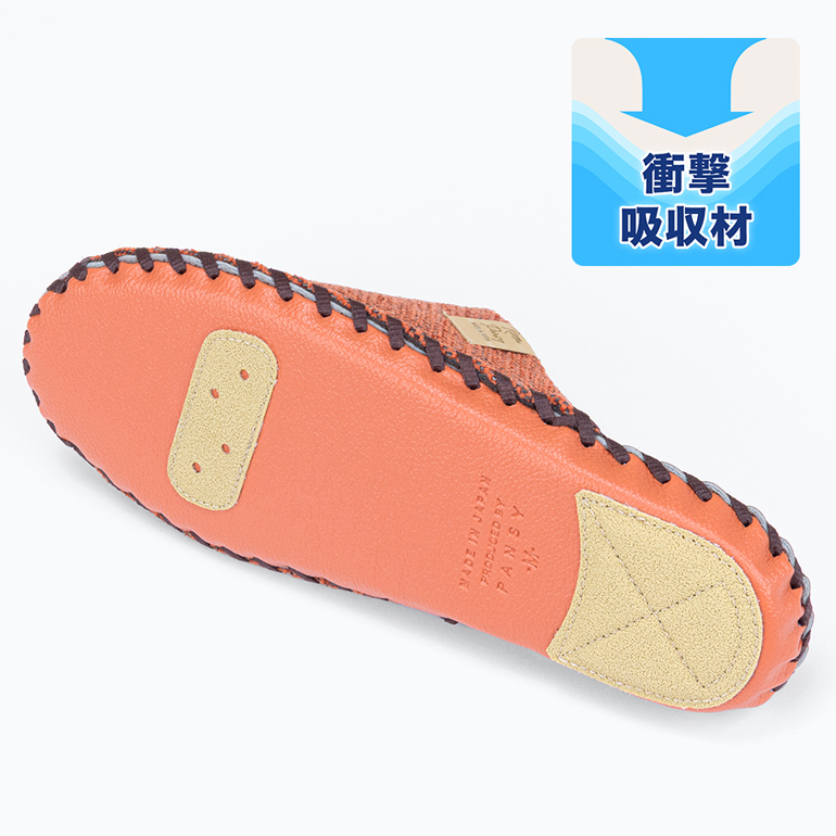 滑り止め付きで歩きやすい
