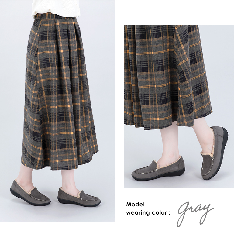 内ボアフラットシューズ