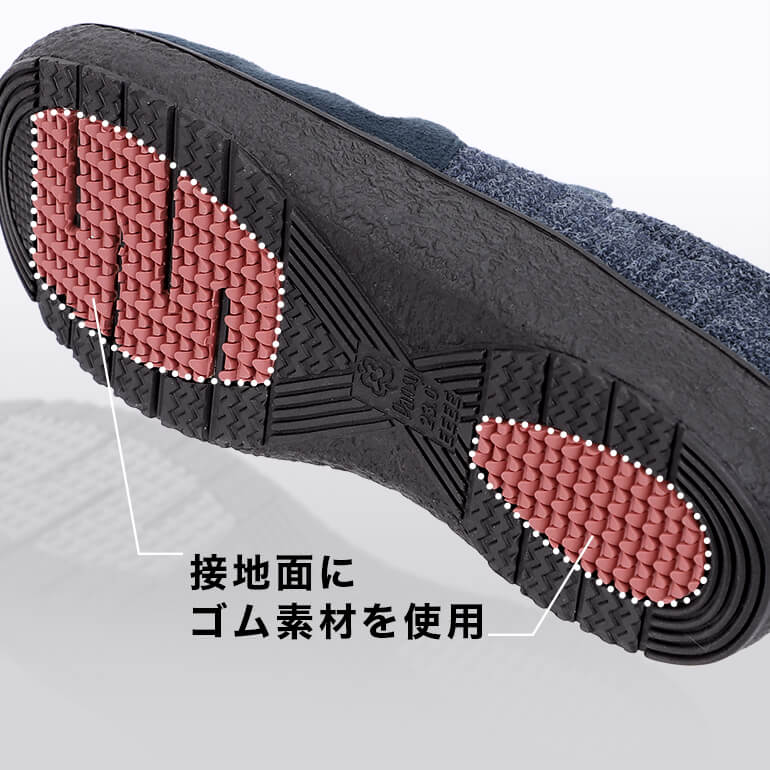 【ポイント4】かかとグリップ