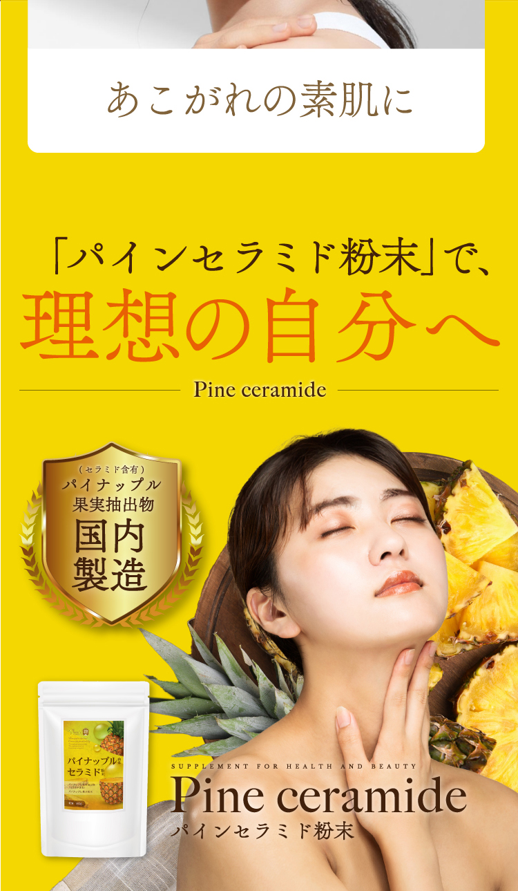 6個】グルコシルセラミド たっぷり『パイナップル由来セラミド粉末 90g