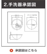 ホーロー小型手洗い器 承認図