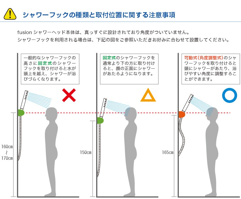 シャワーヘッド fusion SSB760 ステンレス・シンプルシャワーヘッド