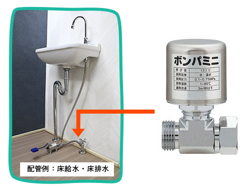 衛生フットバルブ 基本セット 壁給水用 非接触型 医療 厨房 感染症