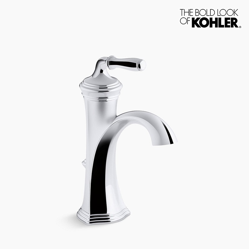 【ください】 公式 KOHLER 洗面用混合水栓 パラレル シングルハンドル トール 正規輸入品 輸入元保証 K-23475T-4-BL 水栓
