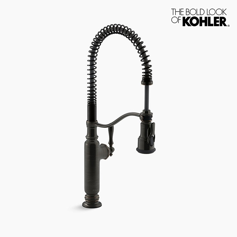 混合栓 KOHLER トゥールナン キッチン 水栓 ブロンズ : k-77515-2bz