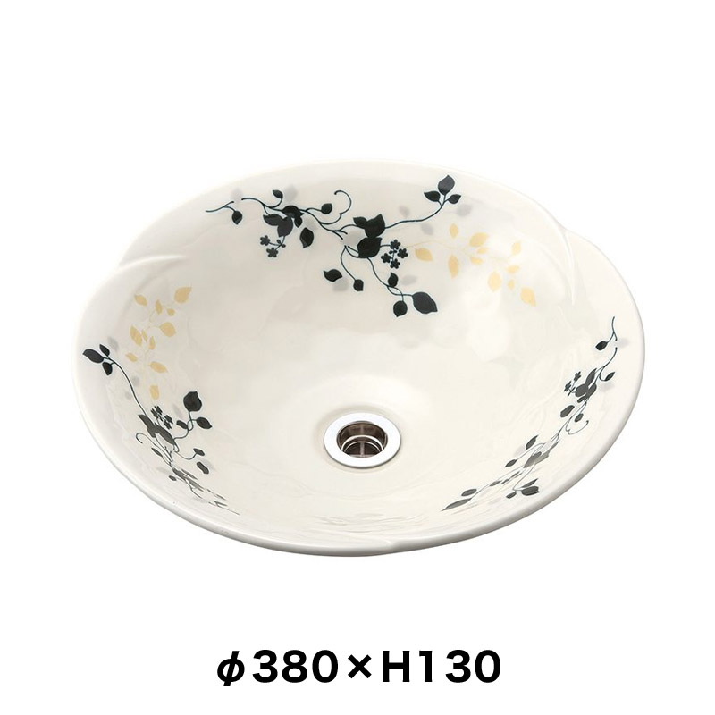 おしゃれ 洗面ボウル 置き型 埋め込み 和風 手洗い器 美濃焼 磁器製