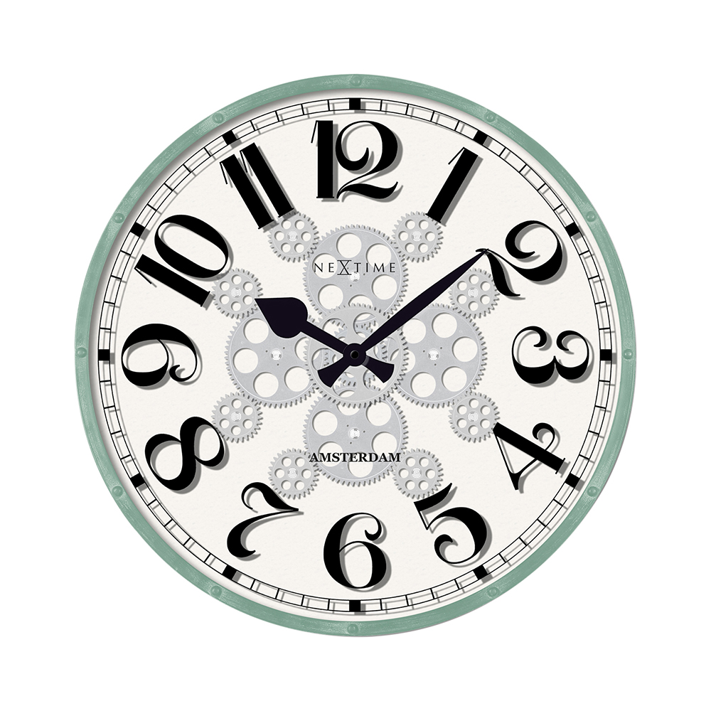 【アウトレット特価】 NEXTIME ネクスタイム 壁掛け時計 ヘンリー おしゃれ 綺麗 オフィス リビング 寝室 XU2484531934