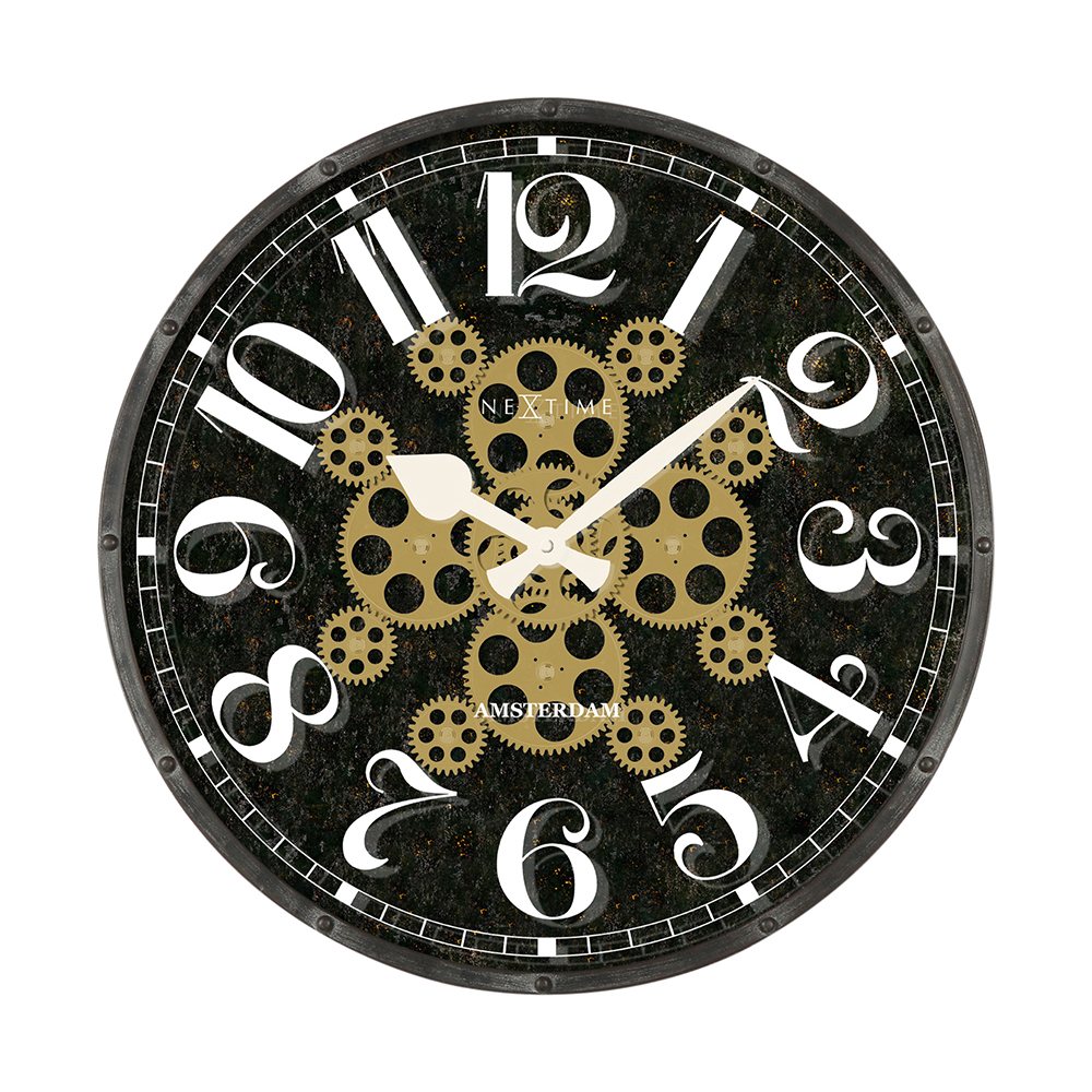 【希少】 【アウトレット特価】　NEXTIME　ネクスタイム　壁掛け時計　ヘンリー　おしゃれ　　綺麗　オフィス　リビング　寝室 【D1930606259】(11083円)