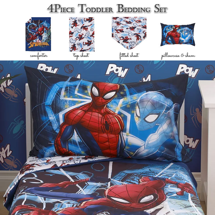 Disney（ディズニー） マーベル スパイダーマン 子供 寝具 4点 セット
