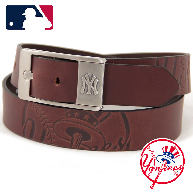MLB MLB公式商品 ニューヨーク・ヤンキース レザーベルト 35mm 本革