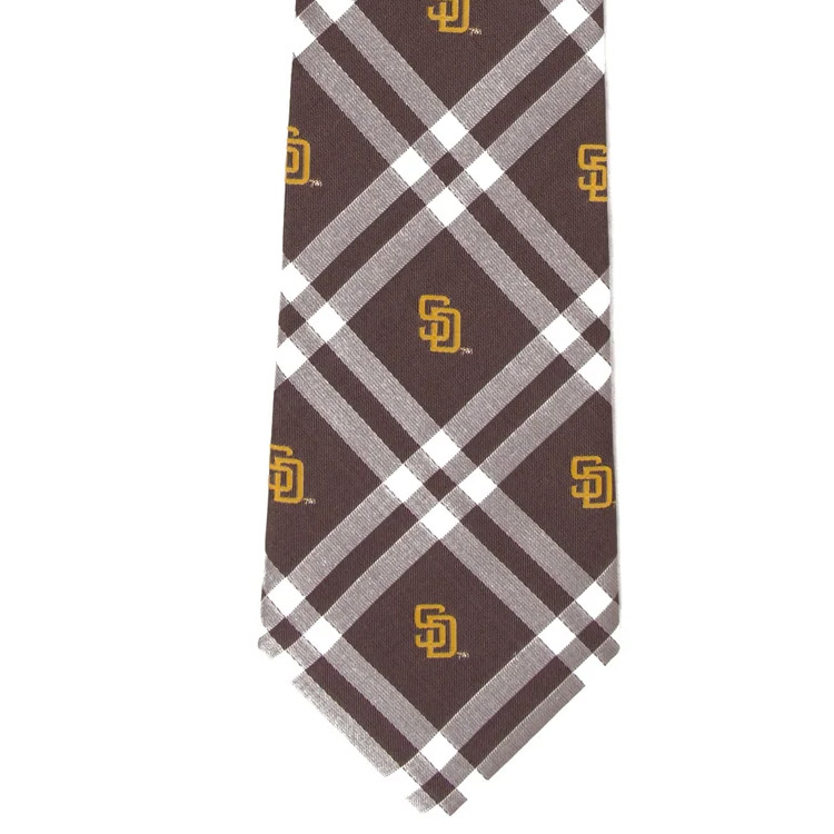 MLB公式商品 サンディエゴ・パドレス ネクタイ ロードス チェック柄 LA
