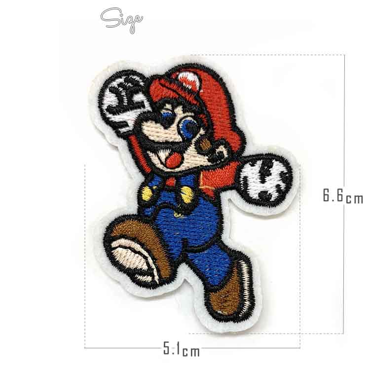 ワッペン マリオブラザーズ マリオ 刺繍 アイロン キャラクター MARIO ワッペン アップリケ : na-2521042000103 :  paranino2号店 - 通販 - Yahoo!ショッピング