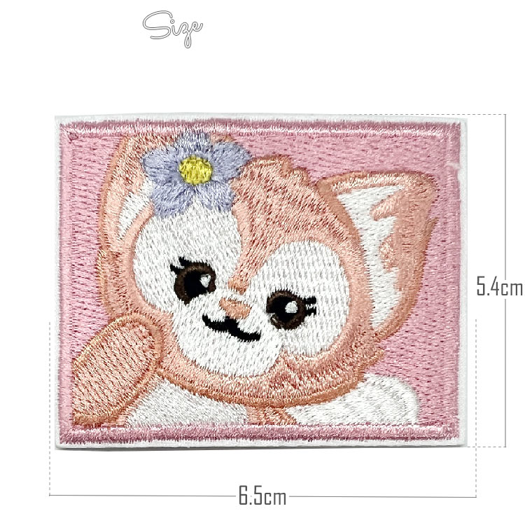 ワッペン リーナ・ベル スクエア 刺繍 アイロン 四角 キャラクター