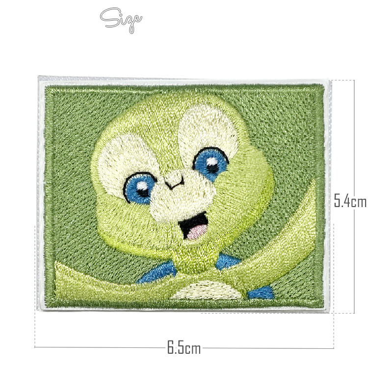 オリジナルキャラクター アートプリント ワッペン オルメル スクエア 刺繍 アイロン 四角 キャラクター