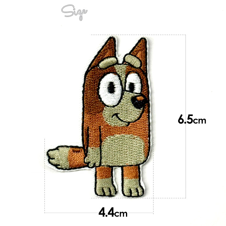 セット割/ ワッペン ブルーイ ビンゴ 刺繍 アイロン キャラクター 犬