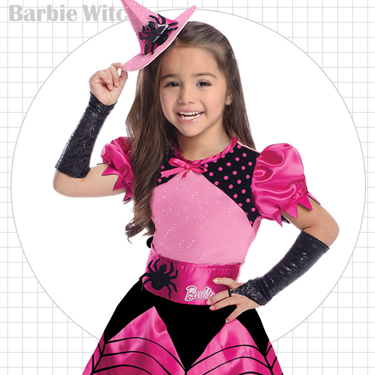 魔女 Barbie バービー ウィッチ キッズ コスチューム 90-135cm 女の子 ルービーズ ハロウィン 仮装 子供 衣装 コスプレ  :rubies-886754:paranino - 通販 - Yahoo!ショッピング