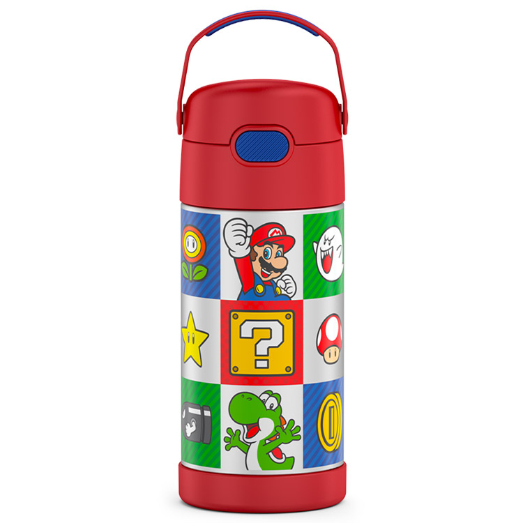 サーモス ストロー 水筒 子供 350ml THERMOS ステンレス ストローマグ 保冷 男の子 カーズ トイストーリー マリオ トーマス ミニオン