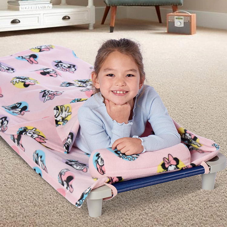 ディズニー ミニーマウス ブランケット 枕付き お昼寝 毛布 127cm