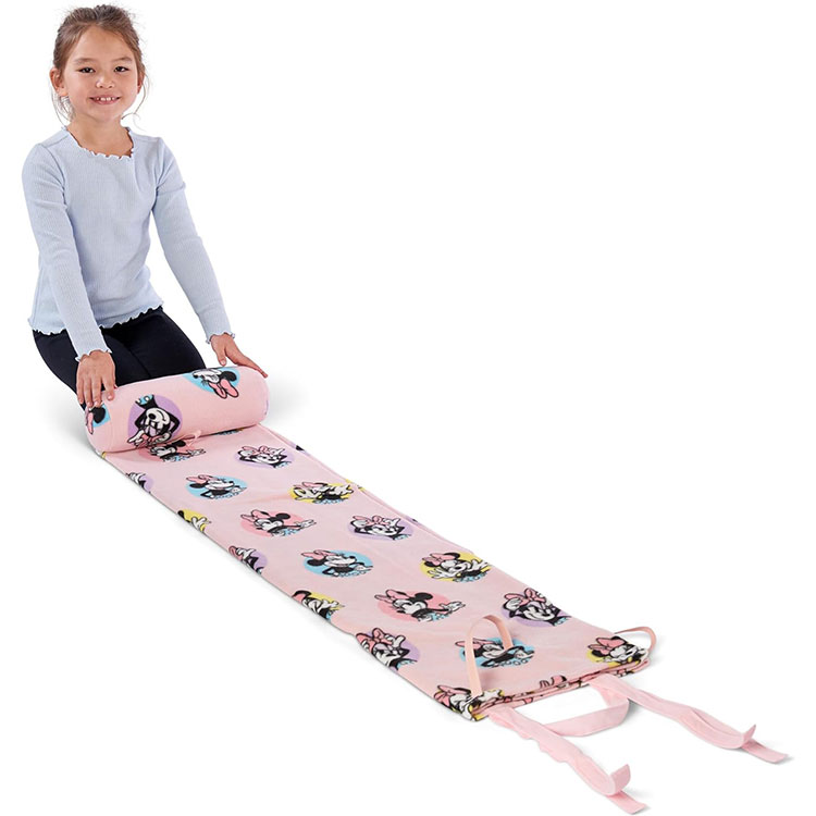 ディズニー ミニーマウス ブランケット 枕付き お昼寝 毛布 127cm