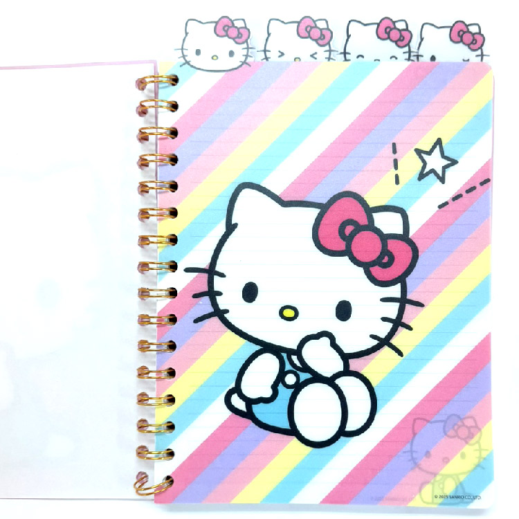 ハローキティ スパイラル ノート 日記帳 ジャーナル タブ付き B5 96枚