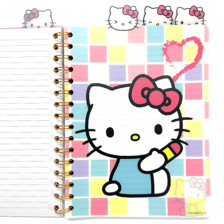 ハローキティ スパイラル ノート 日記帳 ジャーナル タブ付き B5 96枚