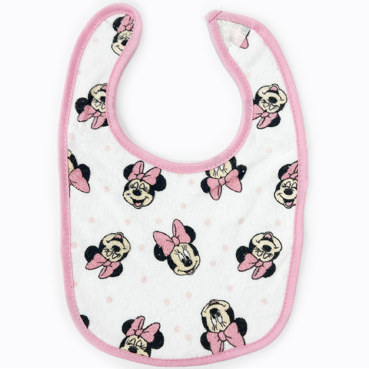 Disney（ディズニー） よだれかけ ミニーマウス コットン 赤ちゃん