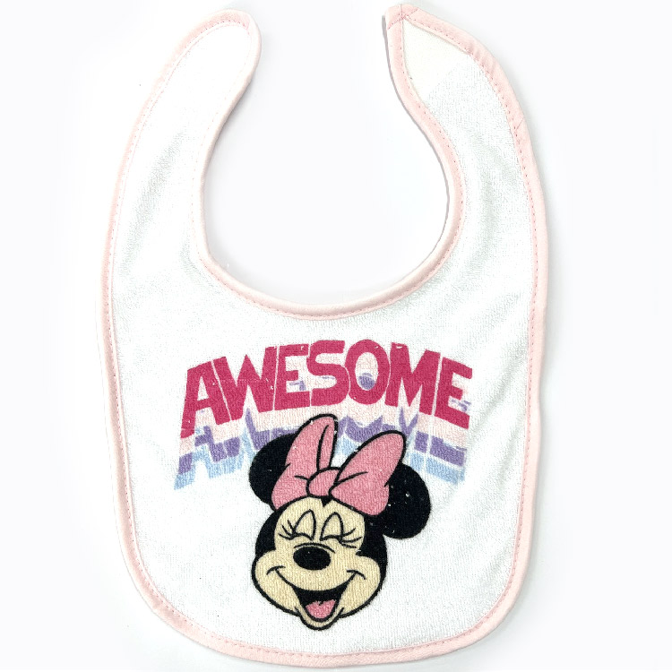 Disney（ディズニー） よだれかけ ミニーマウス コットン 赤ちゃん