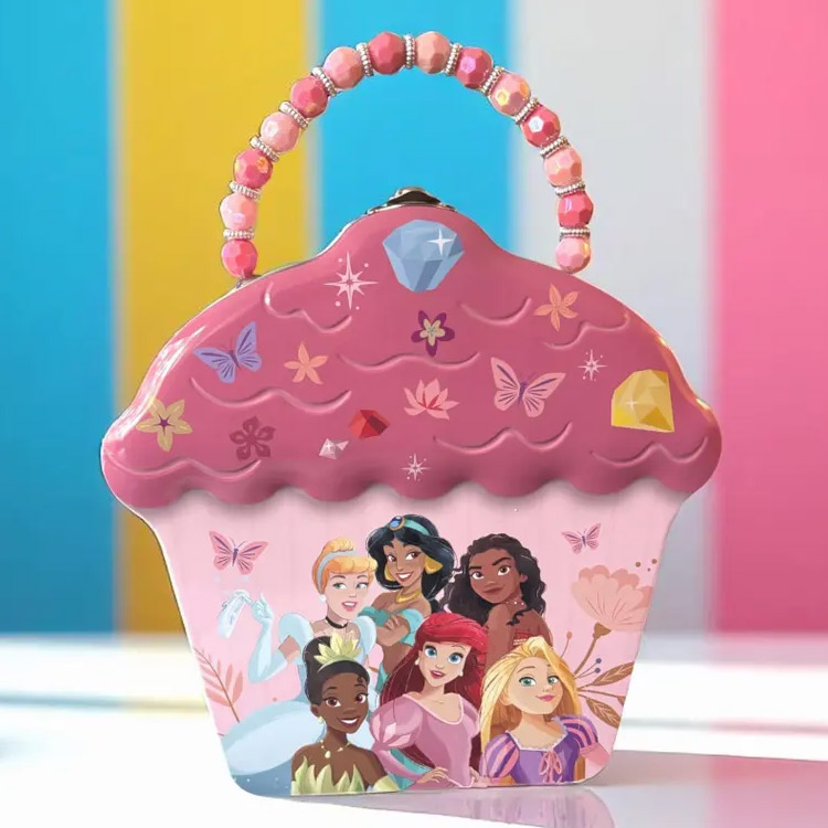 Disney（ディズニー） ブリキ缶 プリンセス ハローキティ カップケーキ