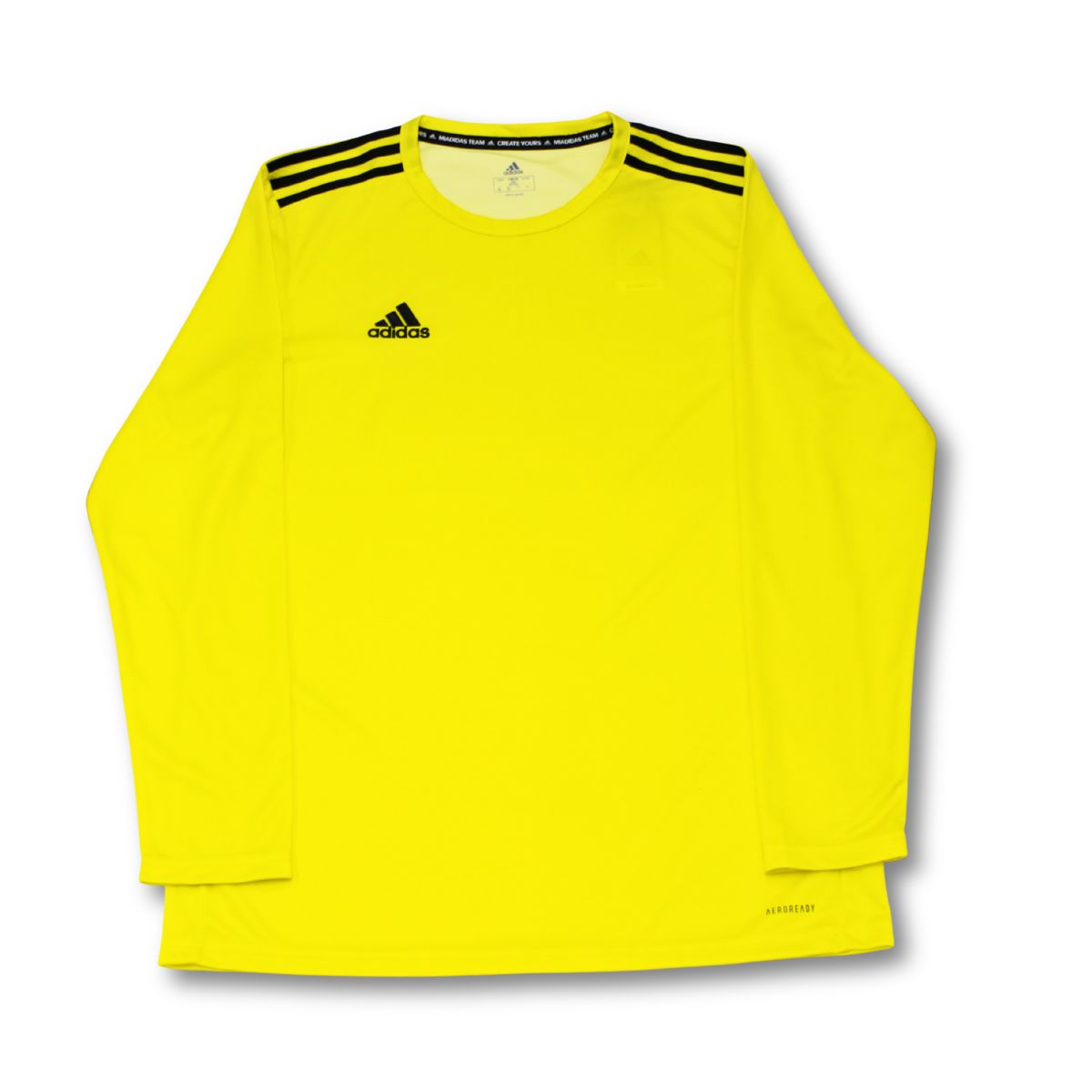  サッカーシャツ イエロー 21番 adidas（アディダス） メール便OK 長袖シャツ サッカーシャツ サッカー