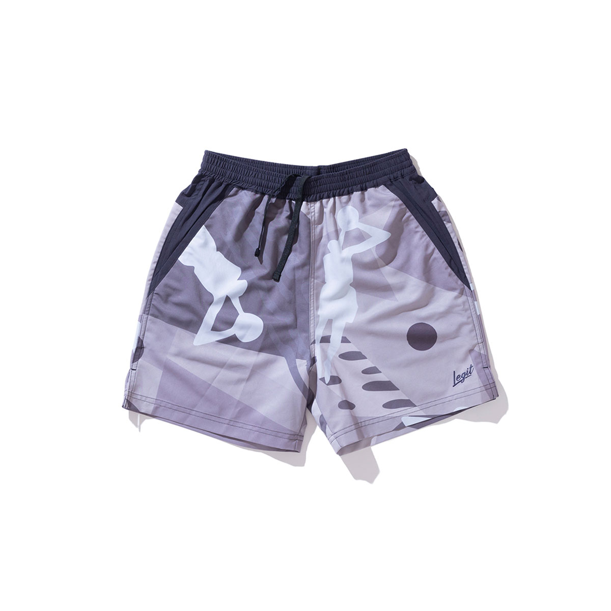 メール便OK LEGIT(レジット) 2501-2003 ABSTRACT 1/2 PANTS バスケット