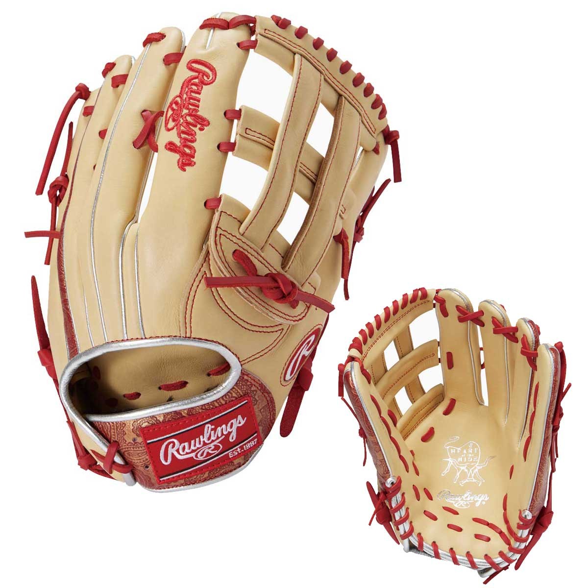 オープニング大セール】 ローリングス rawlings ペイズリー柄 軟式 