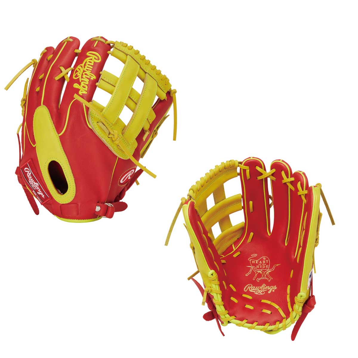 Rawlings 軟式グローブ（色：イエロー系）｜グローブ｜野球
