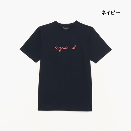 【送料無料】【ラッピング無料】アニエスベー agnes b Tシャツ ロゴTシャツ 日本製 綿100...