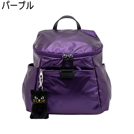 希少 美品 ANNA SUI アナスイ バックパック リュック 総柄 パープル ANNA SUI - 希少 美品 ANNA SUI アナスイ バックパック リュック