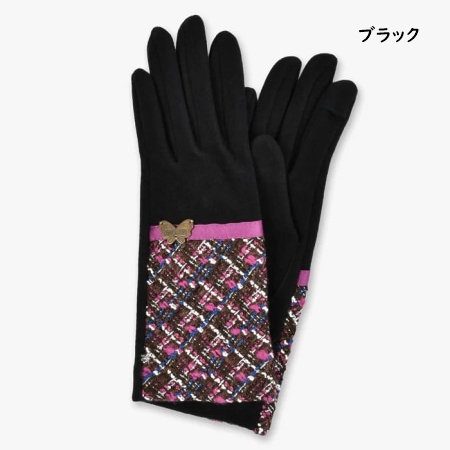 ANNA SUI（アナスイ） 手袋 グローブ バタフライメタル カラーミックス