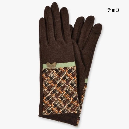 ANNA SUI（アナスイ） 手袋 グローブ バタフライメタル カラーミックス