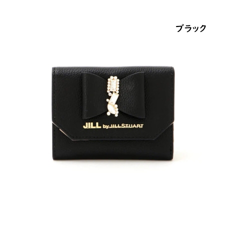JILLSTUART 三つ折財布 ブラック ジルスチュアート ターンロック 三つ折り ウォレット Black JILL