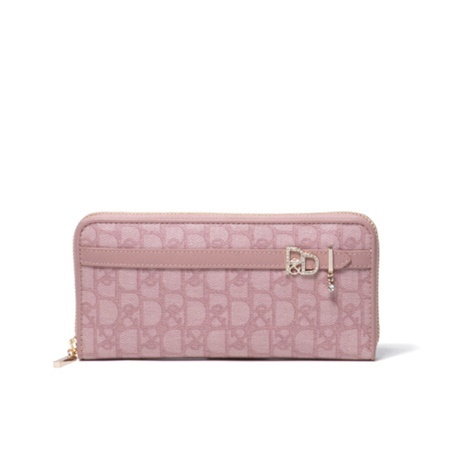 新品 ピンキーアンドダイアン 長財布 ラウンドファスナー パドロック ピンク PINKY&DIANNE（ピンキー アンド ダイアン） 【正規販売店