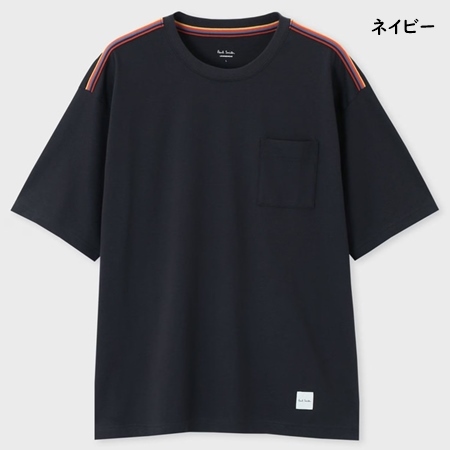 ポールスミス Paul Smith Tシャツ アーティストストライプショルダー 半袖Tシャツ