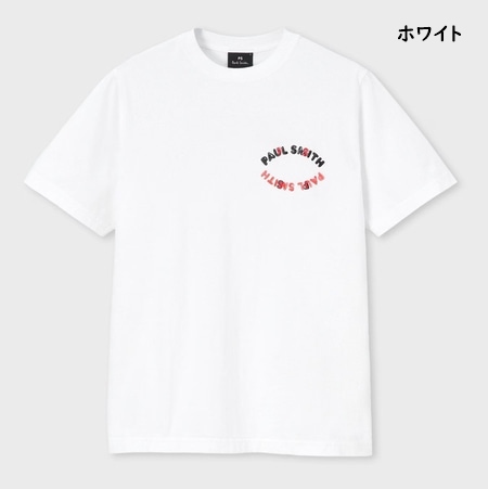 【送料無料】【ラッピング無料】ポールスミス Paul Smith Tシャツ Happy フリップロゴ 半袖 綿100%｜paris-lounge｜02