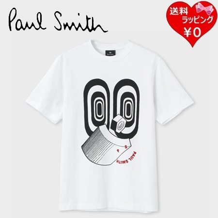 【送料無料】【ラッピング無料】ポールスミス Paul Smith Tシャツ Fastener Design プリント半袖 綿100% ホワイト｜paris-lounge｜02