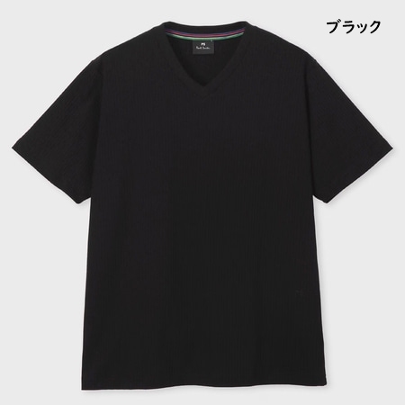 すぐ届く【Paul Smith】ギフト Vネック リブ 半袖 Tシャツ Paul Smith 【送料無料】【ラッピング無料】ポールスミス T