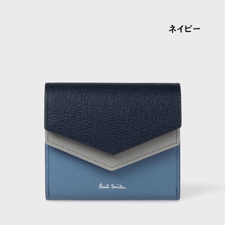 ポールスミス Paul Smith 財布 折財布 カラーブロックSS26 2つ折り財布の画像