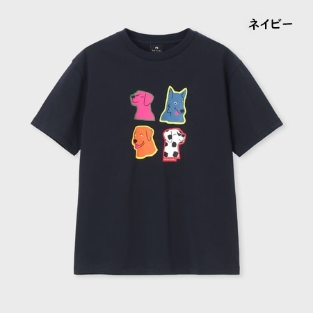 Paul Smith　XXＬ　黒×ピンクDog　半袖カットソー Paul Smith（ポール・スミス） Paul Smith Tシャツ ウィメンズ Pop