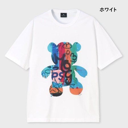 ポールスミス Paul Smith Tシャツ Graffiti Bear 半袖 綿100% : Paris