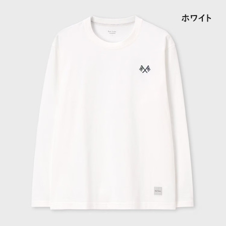 ポールスミス Paul Smith Tシャツ ロンT 長袖 Flag エンブロイダリー 