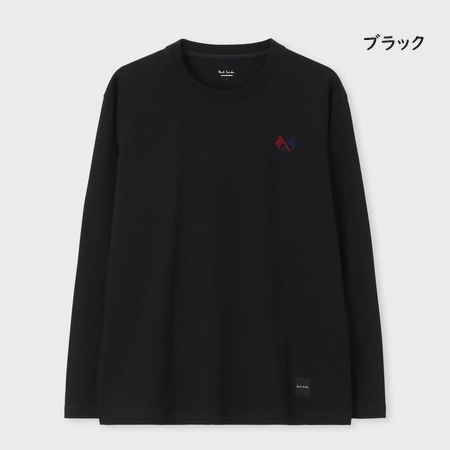 ポールスミス Paul Smith Tシャツ ロンT 長袖 Flag エンブロイダリー 