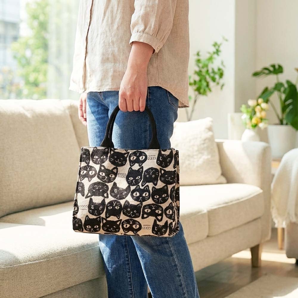 ココニャンズ トートバッグ 猫柄 ネコ ねこ 手提げ バッグ 日本製 国産