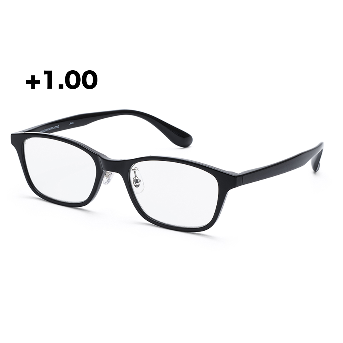 老眼鏡 パリミキリーディンググラス JEAN ジャン ブラック +1.00 +1.50