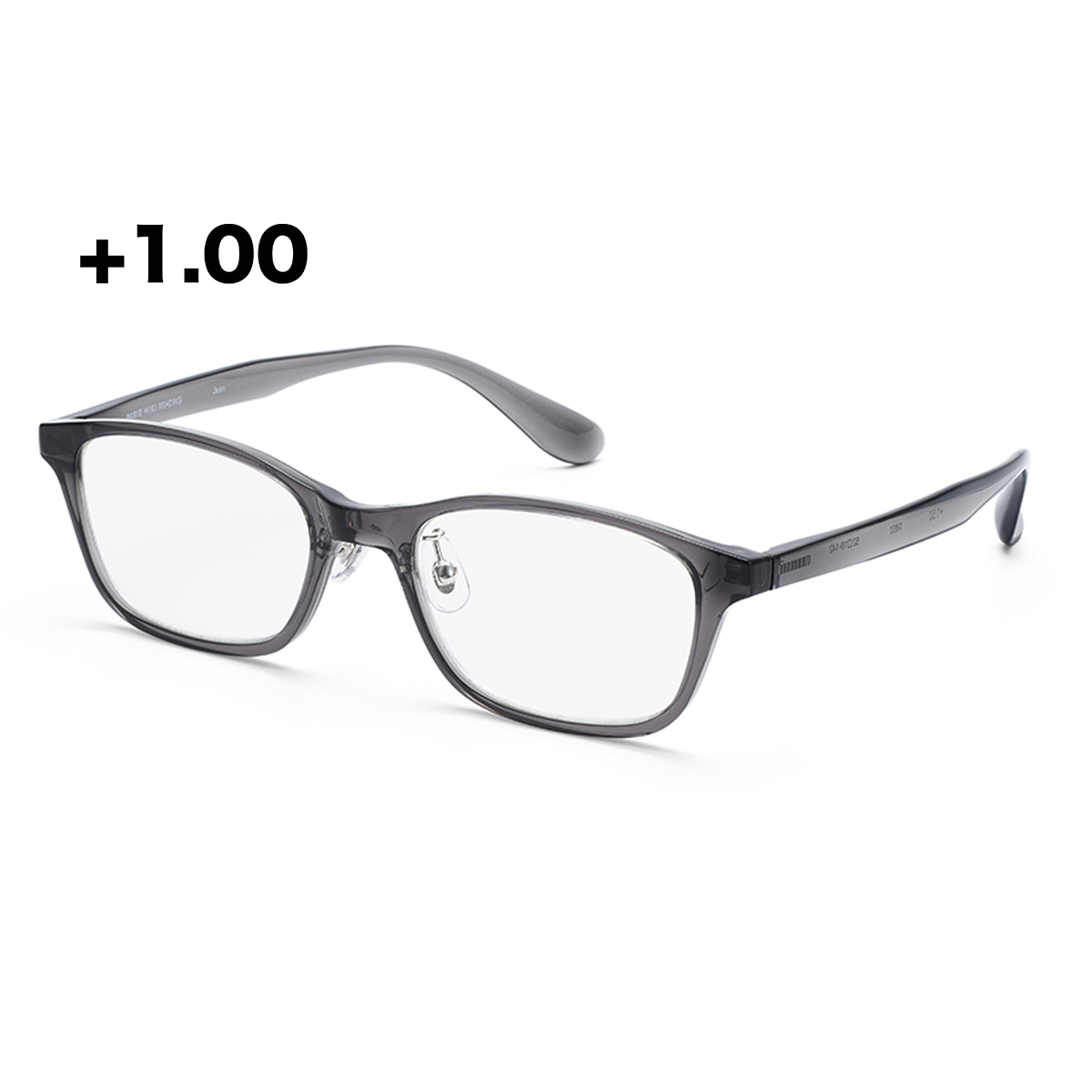 老眼鏡 パリミキ リーディンググラス JEAN ジャン グレー +1.00 +1.50